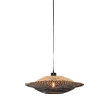 GOOD&MOJO Kalimantan Hanglamp Plat - Ø44cm - Zwart