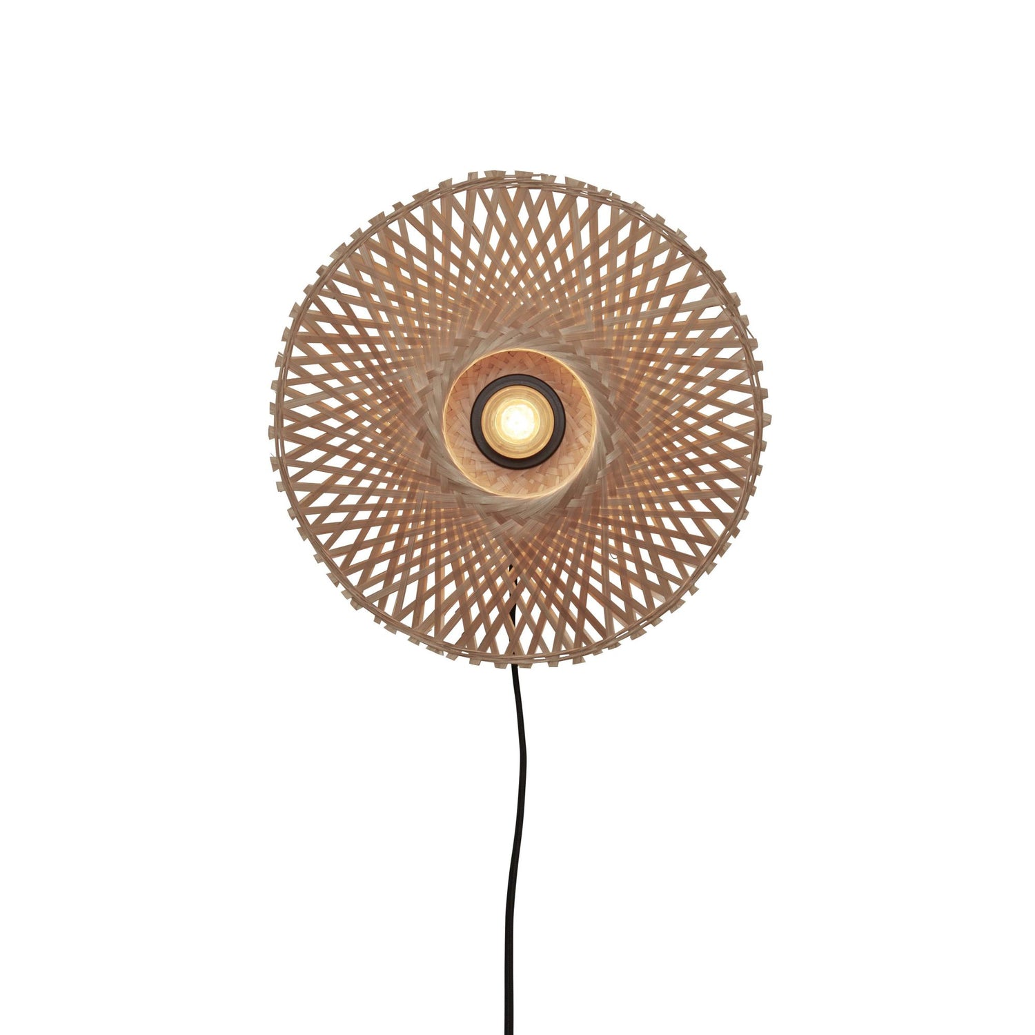 GOOD&MOJO Kalimantan Wandlamp Rond - Ø30cm - Bamboe