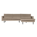 WOOOD Rodeo Chaise Longue Rechts - Velvet -  Khaki