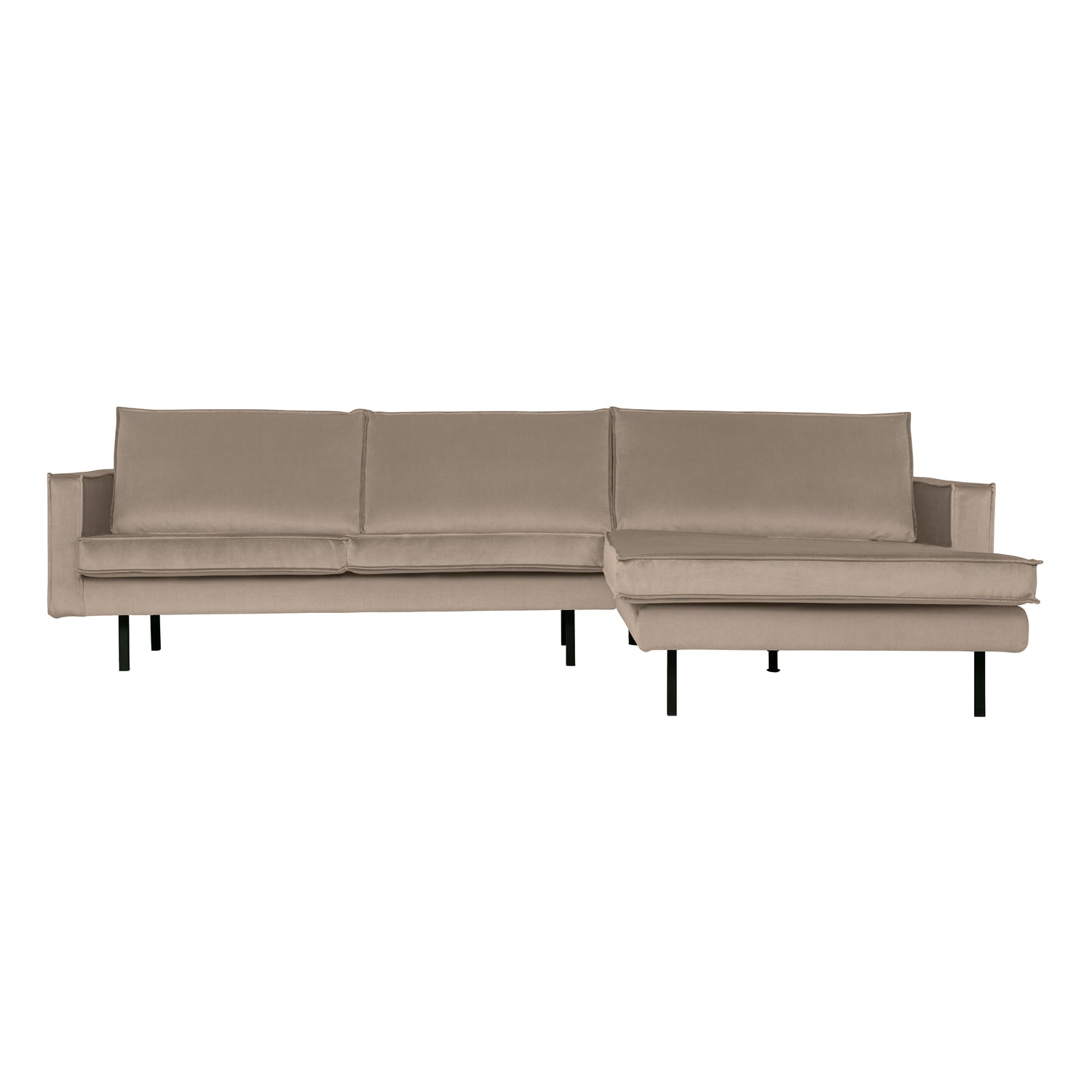 WOOOD Rodeo Chaise Longue Rechts - Velvet -  Khaki