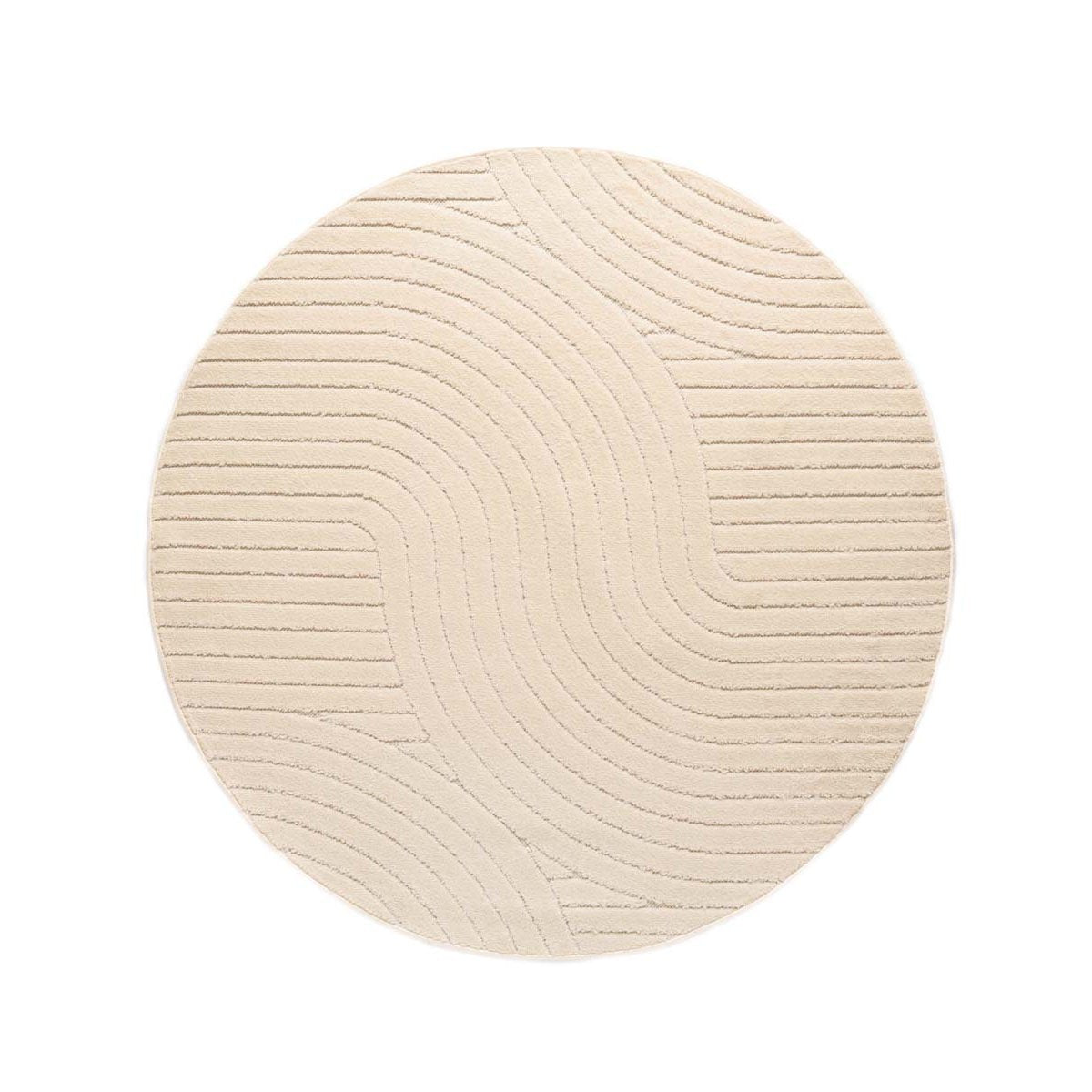 Boho&me Rond buitenkleed - Verano wit - 80 cm rond