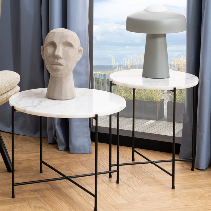 by fonQ Dainty Bijzettafel Ø 42 cm - Wit