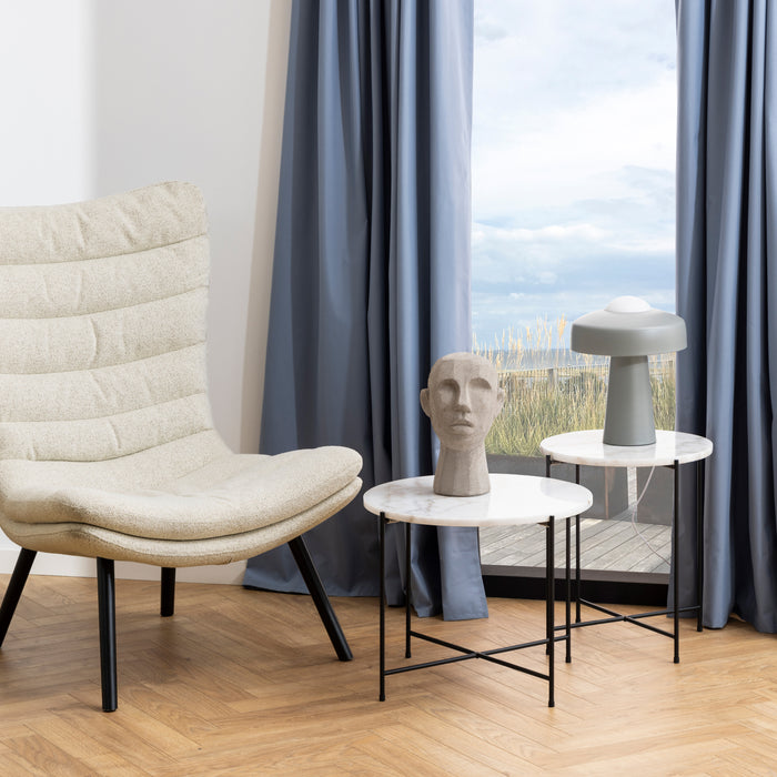 by fonQ Dainty Bijzettafel Ø 42 cm - Wit