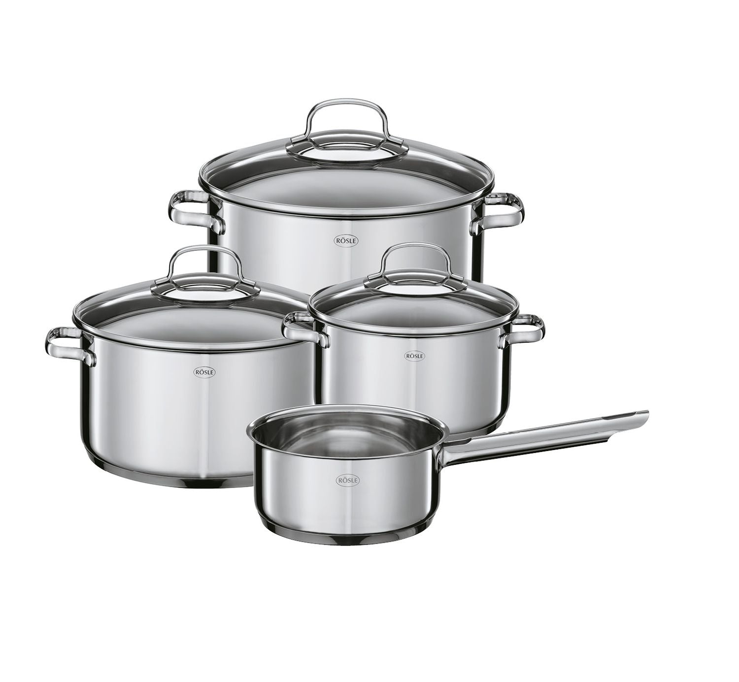 Rösle Keuken - Elegance Pannenset Set van 4 Stuks Assorti