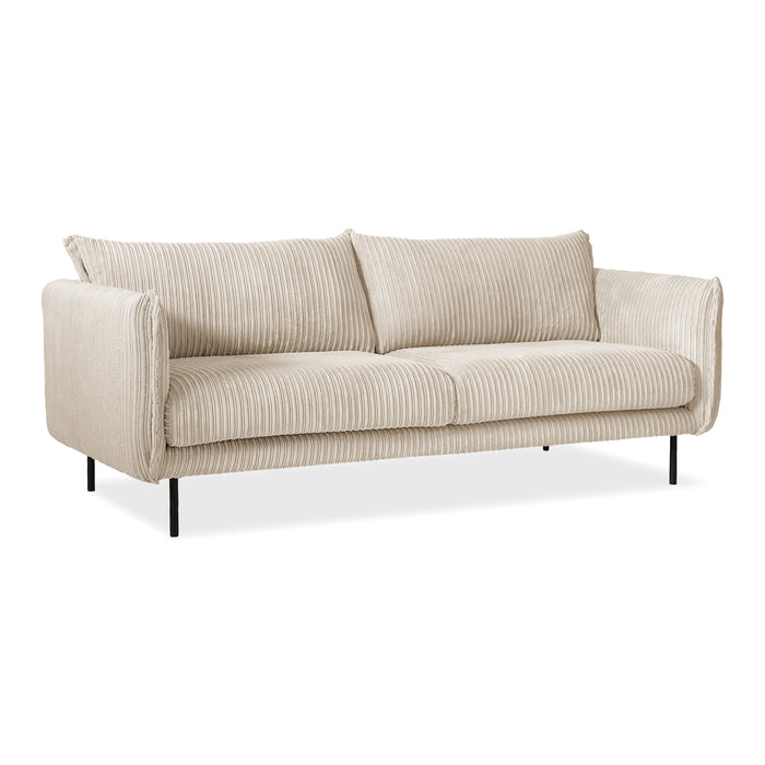 by fonQ Ribbon 3-zitsbank - Rib - Crème