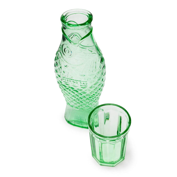 SERAX - Paola Navone - Fish & Fish Karaf incl. 4 Glazen - Groen