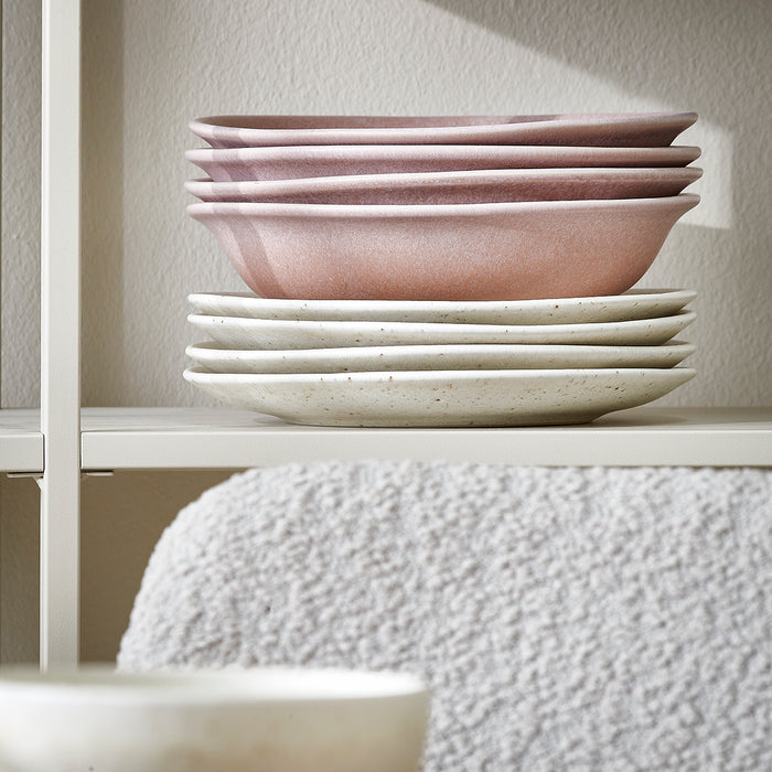 by fonQ Mixed Ceramics Pastaborden 4st. - Ø 22 cm - Dusty Rose