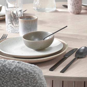 by fonQ Mixed Ceramics Kommen 4st. - Ø 11 cm - Taupe