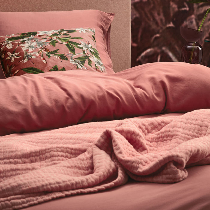 Essenza Minte Dekbedovertrek 200 x 220 cm - Dusty rose