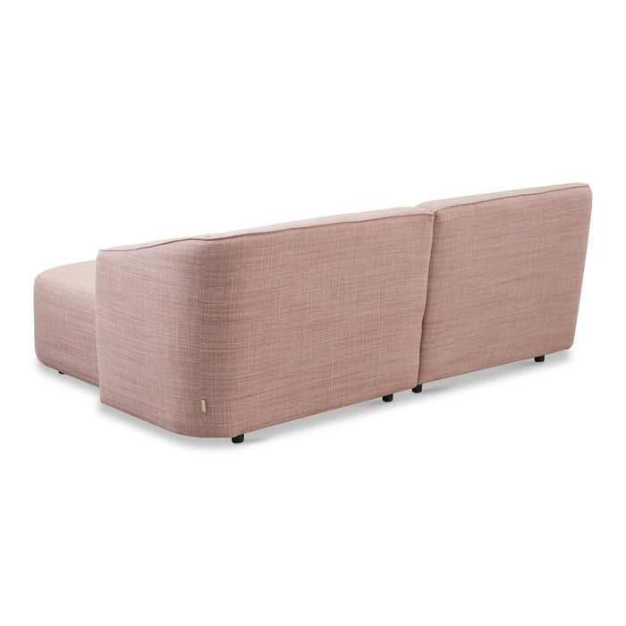 by fonQ Oblique Hoekbank met Chaise Longue Bank Rechts - Blush Pink