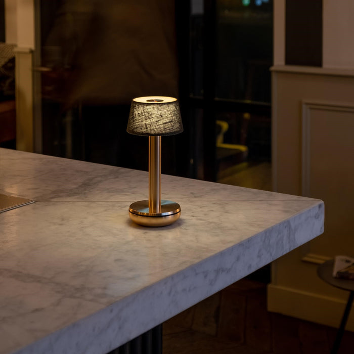 Humble Two Oplaadbare Tafellamp - Gold Linen