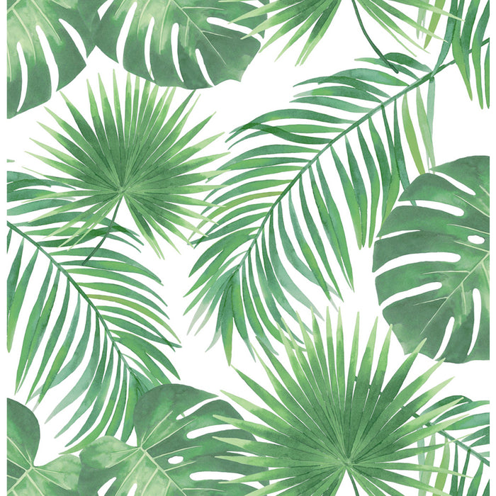 ESTAhome behang tropische bladeren groen - 0,53 x 10,05 m - 139013