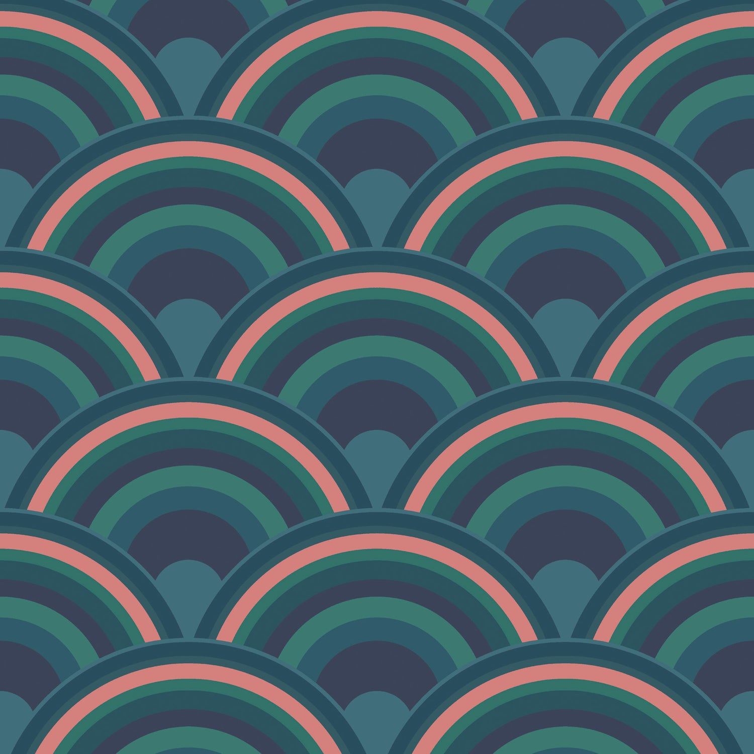 Envy vliesbehang Curve Surf blauw 10mx52 cm