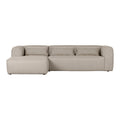 WOOOD Bean Hoekbank met Chaise Longue Links - Melange - Beige