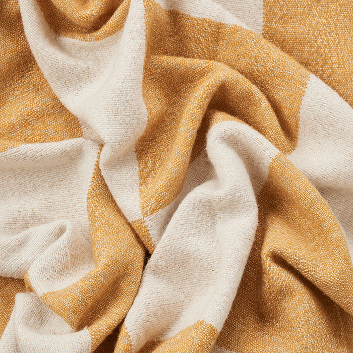 by fonQ Check Plaid 130 x 200 cm - Geel