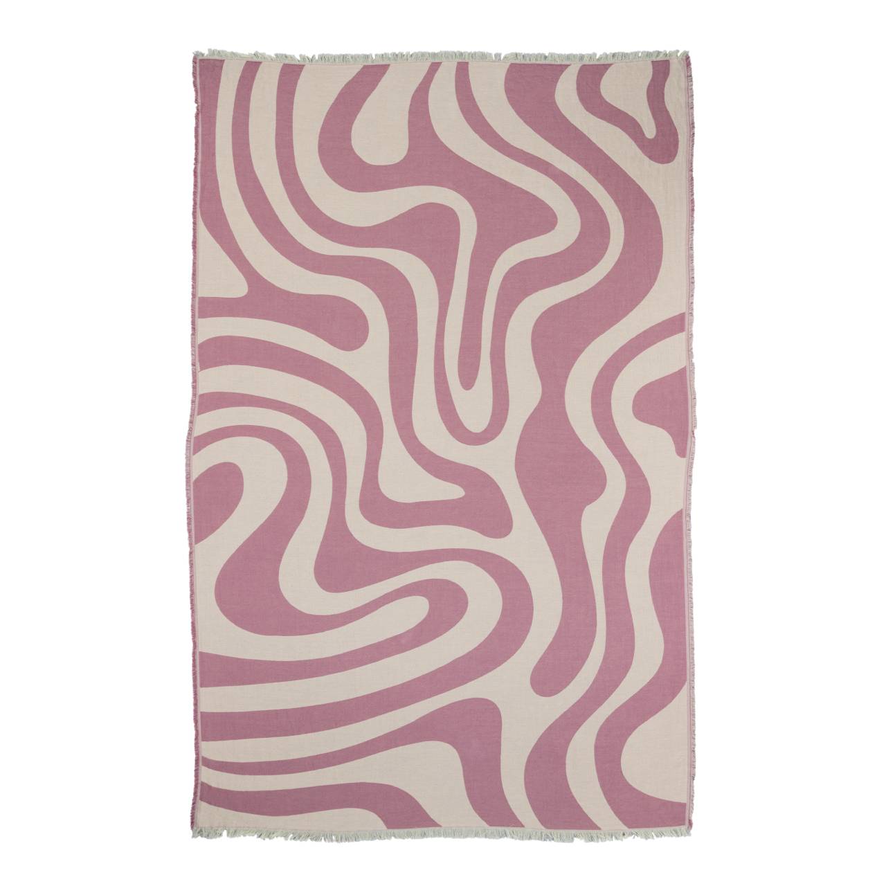 by fonQ Wave Plaid 130 x 200 cm - Roze