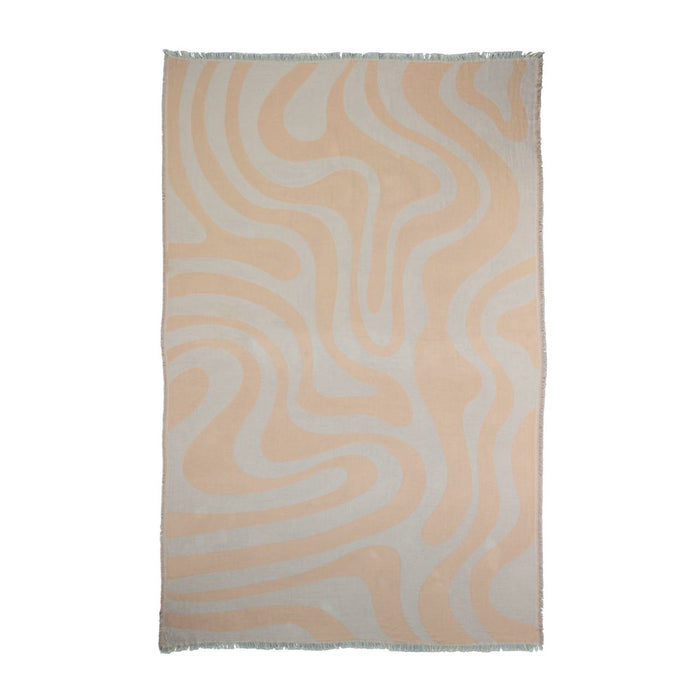 by fonQ Wave Plaid 130 x 200 cm - Biscuit