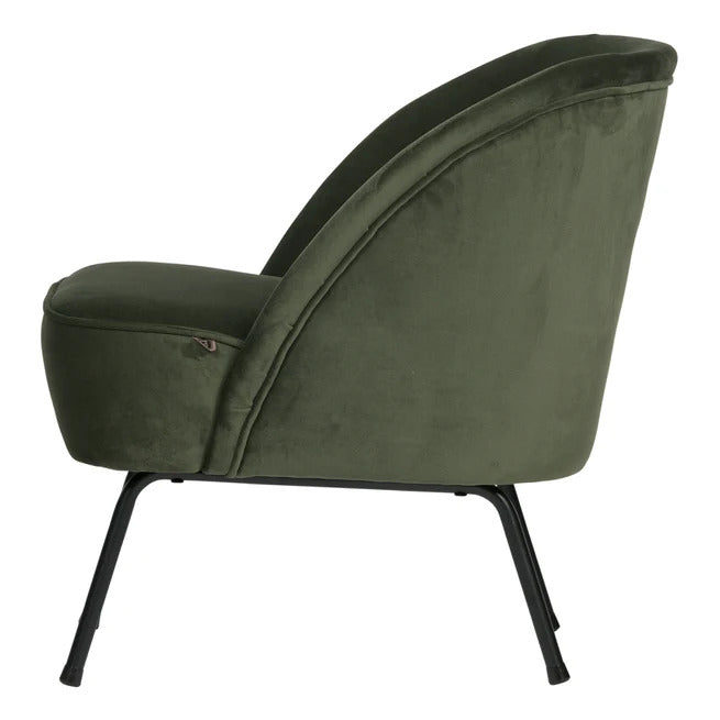 WOOOD Vogue Fauteuil - Fluweel Donkergroen
