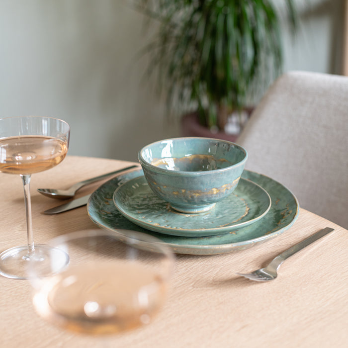 SERAX - Pascale Naessens - Pure Serviesset - 12 delig - Zeegroen