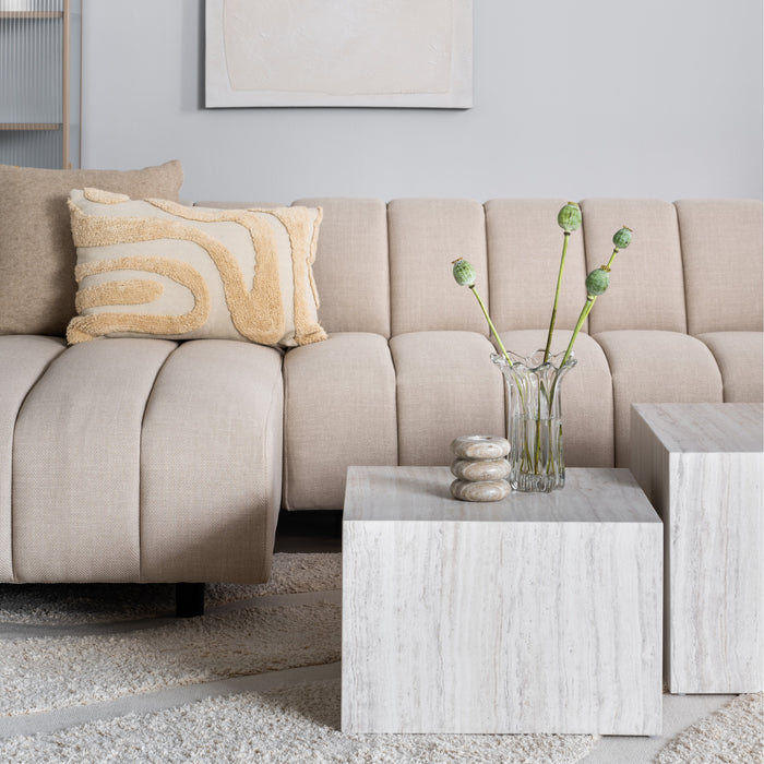 by fonQ Cloud Hoekbank met Chaise Longue Links - Beige