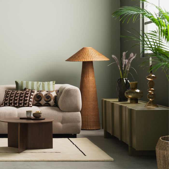 present time - Kandelaar Totem - Geel - 16x16x41cm