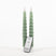 Anna Collection LED swirl dinerkaarsen - 2x st - jade groen - 23 cm