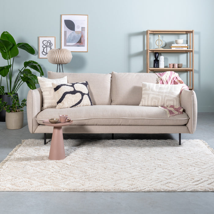 by fonQ Groovy Sierkussen 40 x 60 cm - Ivoor