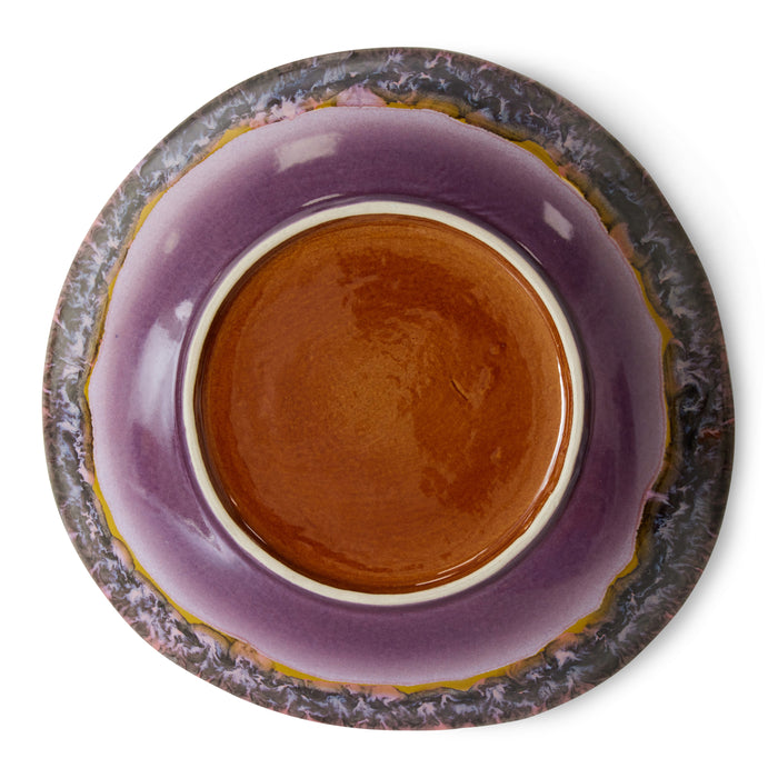 HKliving 70's Curry Bord - Set van 2 - Daybreak