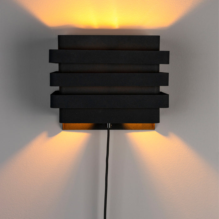 Dutchbone Dumont Wandlamp - Zwart