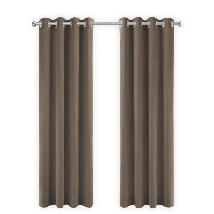 LW Collection Kant en klaar gordijnen bruin 140x240cm