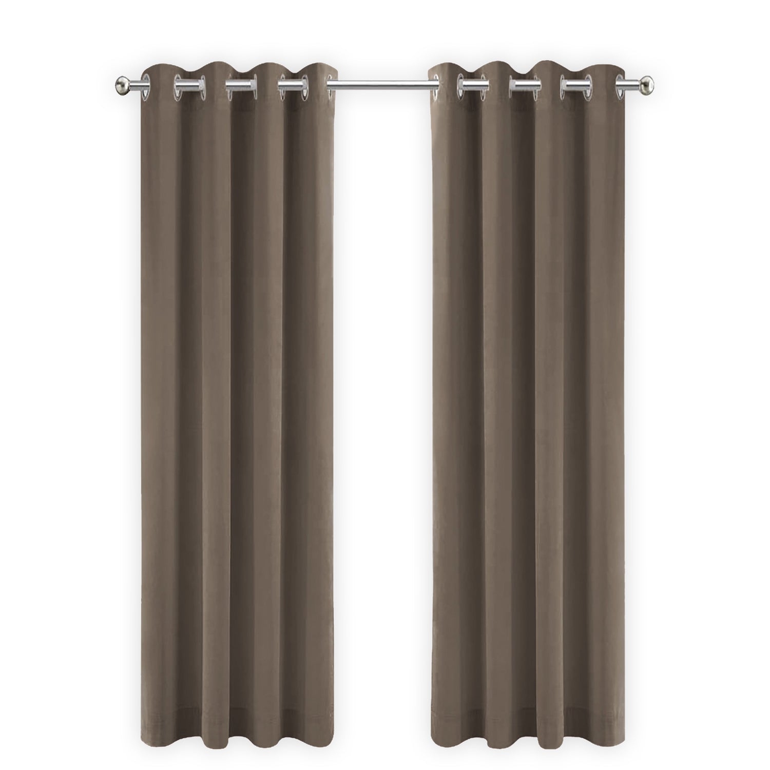 LW Collection Kant en klaar gordijnen bruin 140x240cm