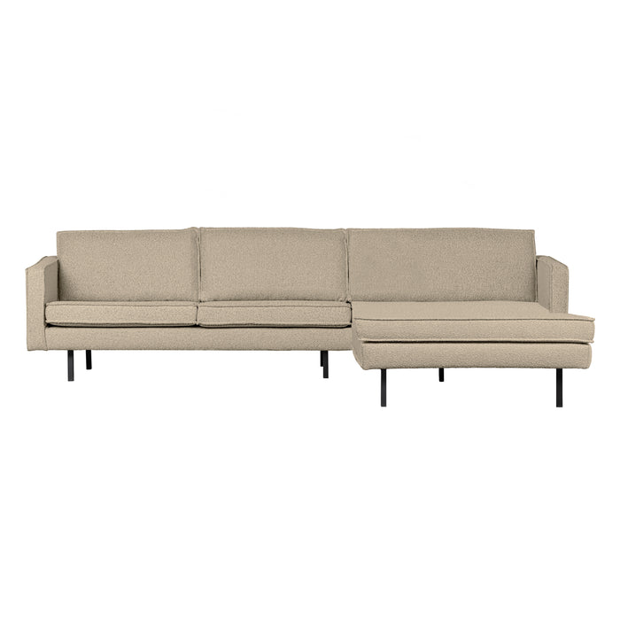 WOOOD Rodeo Chaise Longue Rechts - Bouclé -  Beige