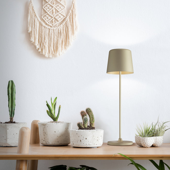 Brilliant Kaami Tafellamp - Ø 10 cm - Goud