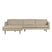 WOOOD Rodeo Chaise Longue Links - Bouclé -  Beige