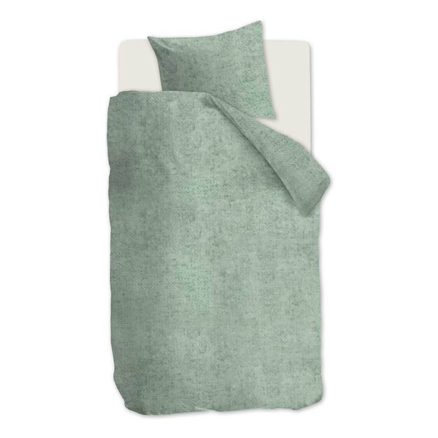 Beddinghouse Frost Dekbedovertrek 140 x 200/220 cm - Grijsgroen