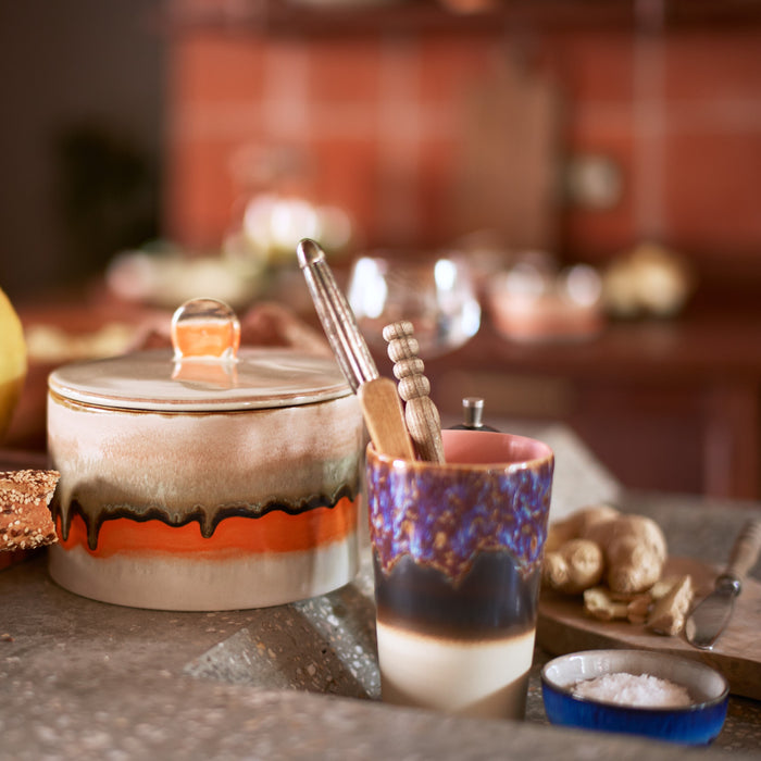 HKliving 70's Ceramics Cookie Jar Voorraadpot Ø 17 cm - Burst