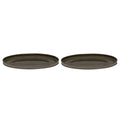 SERAX - Kelly Wearstler - Dune Dinerbord Ø 28 cm - Slate - Set van 2
