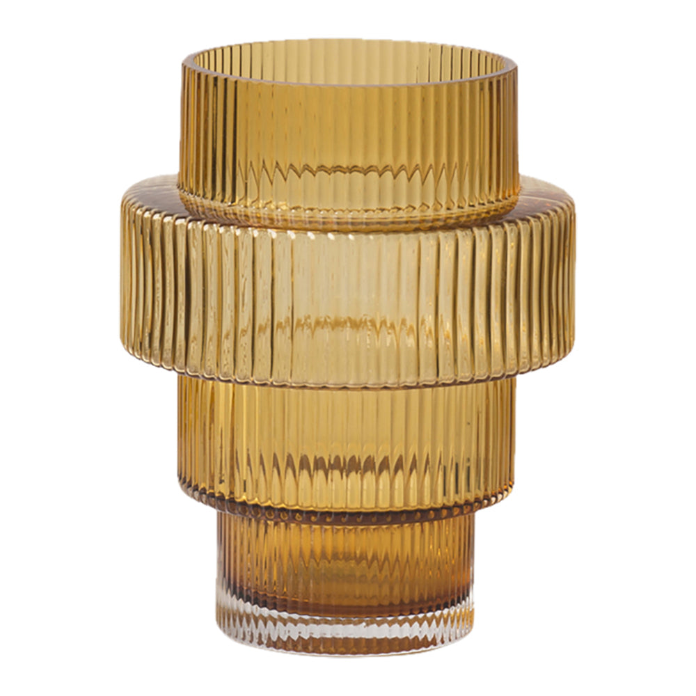 POLSPOTTEN Steps Waxinelichthouder - Amber