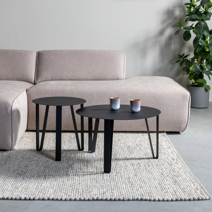 by fonQ Clip Bijzettafel Ø 60 cm - Zwart