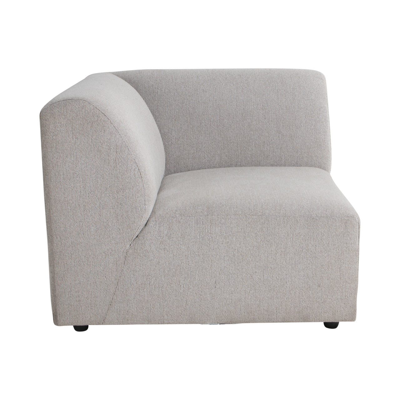 HKliving Jax Bank Element - Hoekstuk Links - Geweven Stof - Naturel Melange