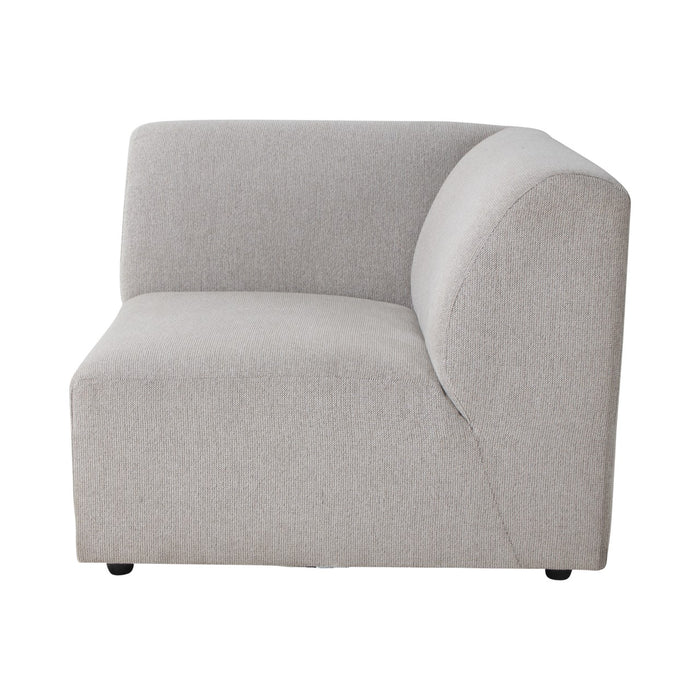 HKliving Jax Bank Element - Hoekstuk Rechts - Geweven Stof - Naturel Melange