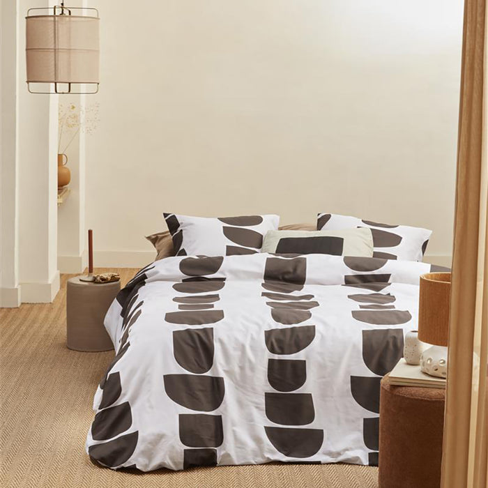 vtwonen Moons Dekbedovertrek 200 x 200/220 cm - Bruin