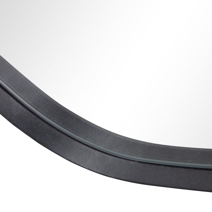 WOOOD Romee Organische Spiegel - Metaal - Zwart - 100x70x4