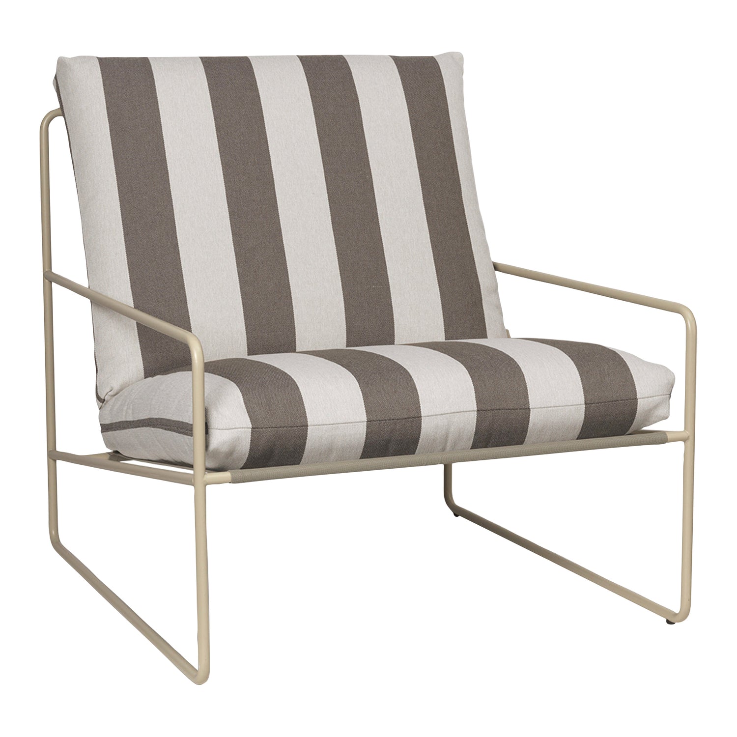 Ferm Living Desert Lounger - Cashmere - Chocolate / Off-White