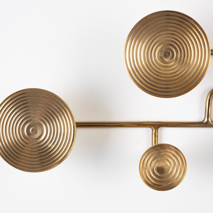 BOLD MONKEY Wall Coat Rack Hypnotising Brass
