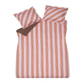 Vandyck Preppy Stripe Dekbedovertrek 140 x 200/220 cm - Pink