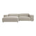 by fonQ Chunky Hoekbank met Chaise Longue Links - Beige