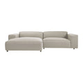 by fonQ Chunky Hoekbank met Chaise Longue Links - Beige