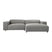 by fonQ Chunky Hoekbank met Chaise Longue Rechts - Grijs