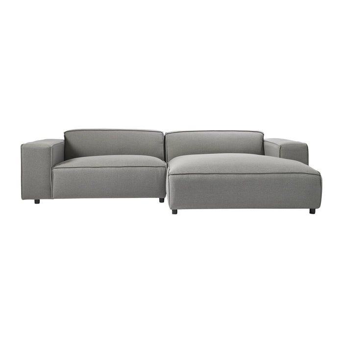 by fonQ Chunky Hoekbank met Chaise Longue Rechts - Grijs